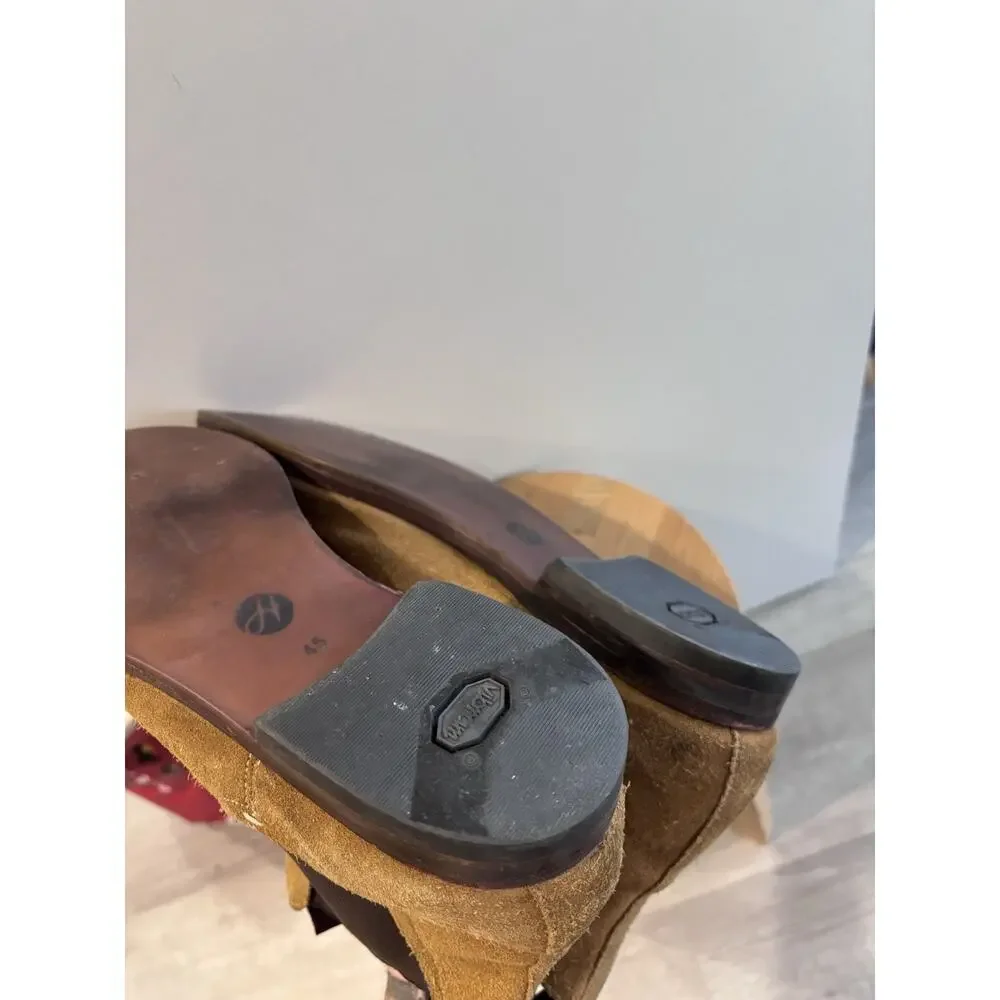 H By Hudson London Chelsea Boots Mens Size 12 / EUR 45 Tamper Sand Tan Suede